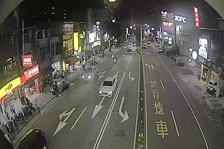 中清路/后庄路(右側車流往文心路)Zhongqing Rd./Houzhuang Rd.(Right side Traffic flow to Wenxin Rd.)