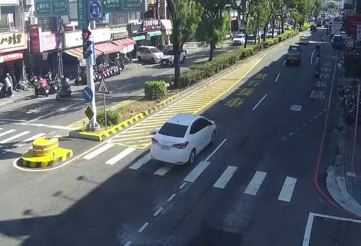 台中市北屯區中清路/雷中街(右側車流往文心路)