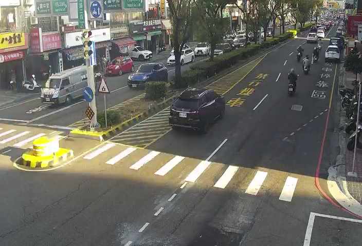 中清路/雷中街(右側車流往文心路)