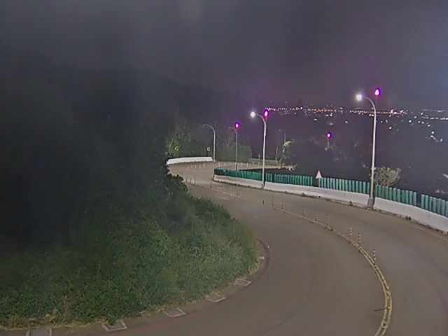 大肚區華山路(右側車流往自由路)