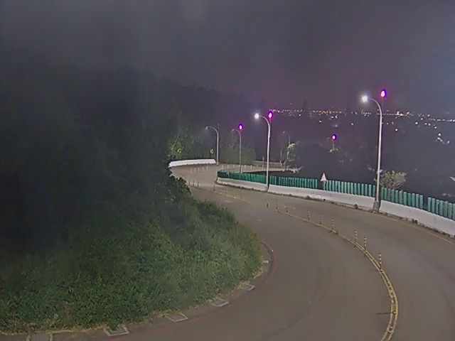 大肚區華山路(右側車流往自由路)