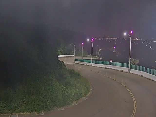 大肚區華山路(右側車流往自由路)