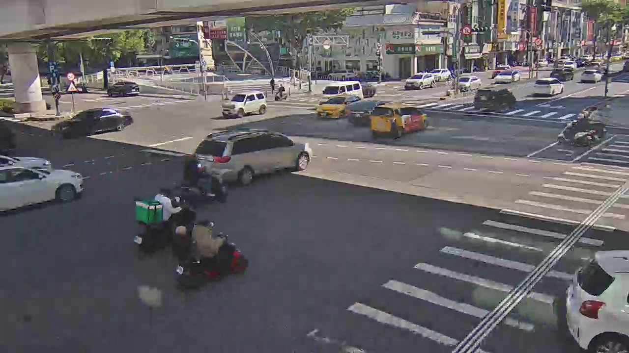 台中市北屯區中清路/文心路(右側車流往進化北路)