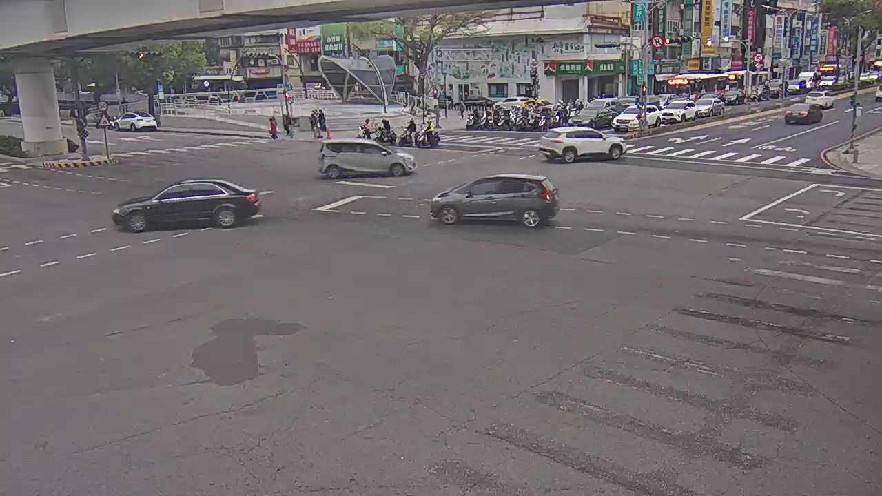 中清路/文心路(右側車流往進化北路)