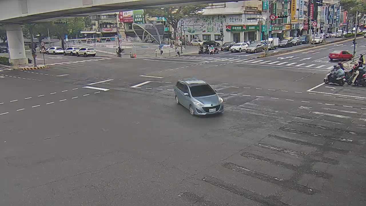 台中市北屯區中清路/文心路(右側車流往進化北路)