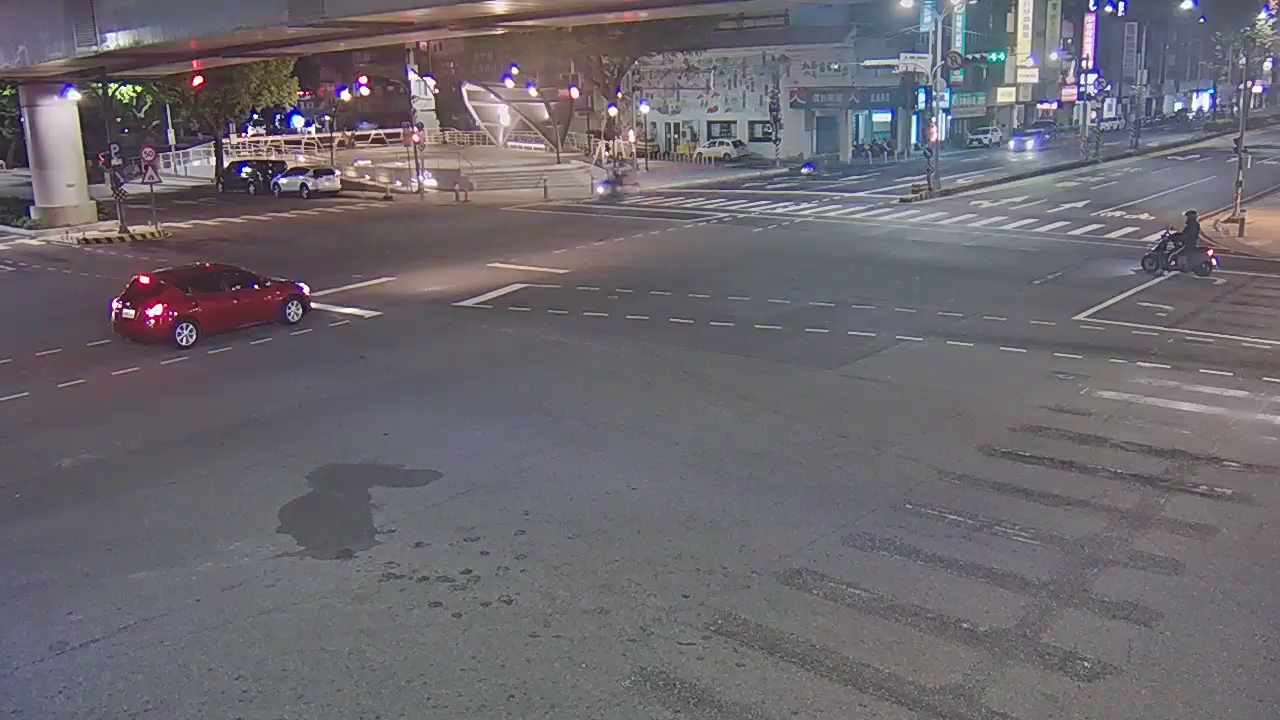 台中市北屯區中清路/文心路(右側車流往進化北路)