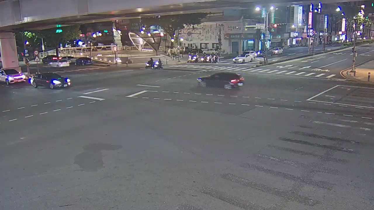 台中市北屯區中清路/文心路(右側車流往進化北路)