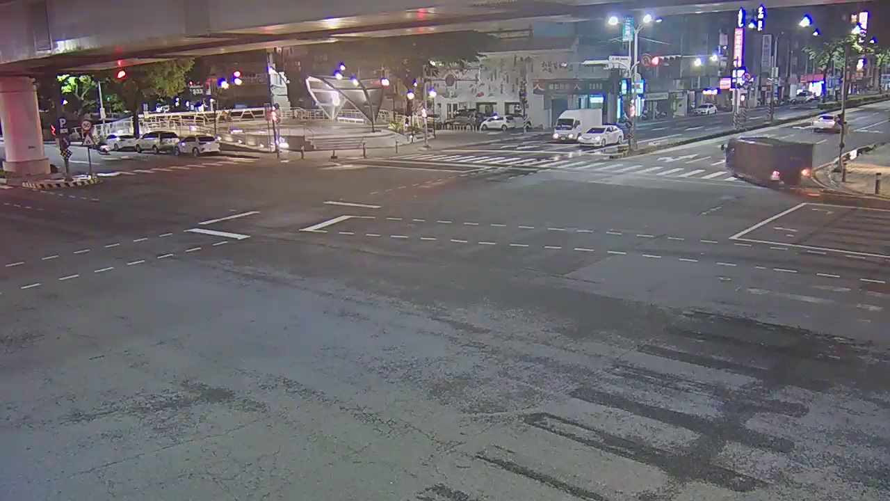 台中市北屯區中清路/文心路(右側車流往進化北路)