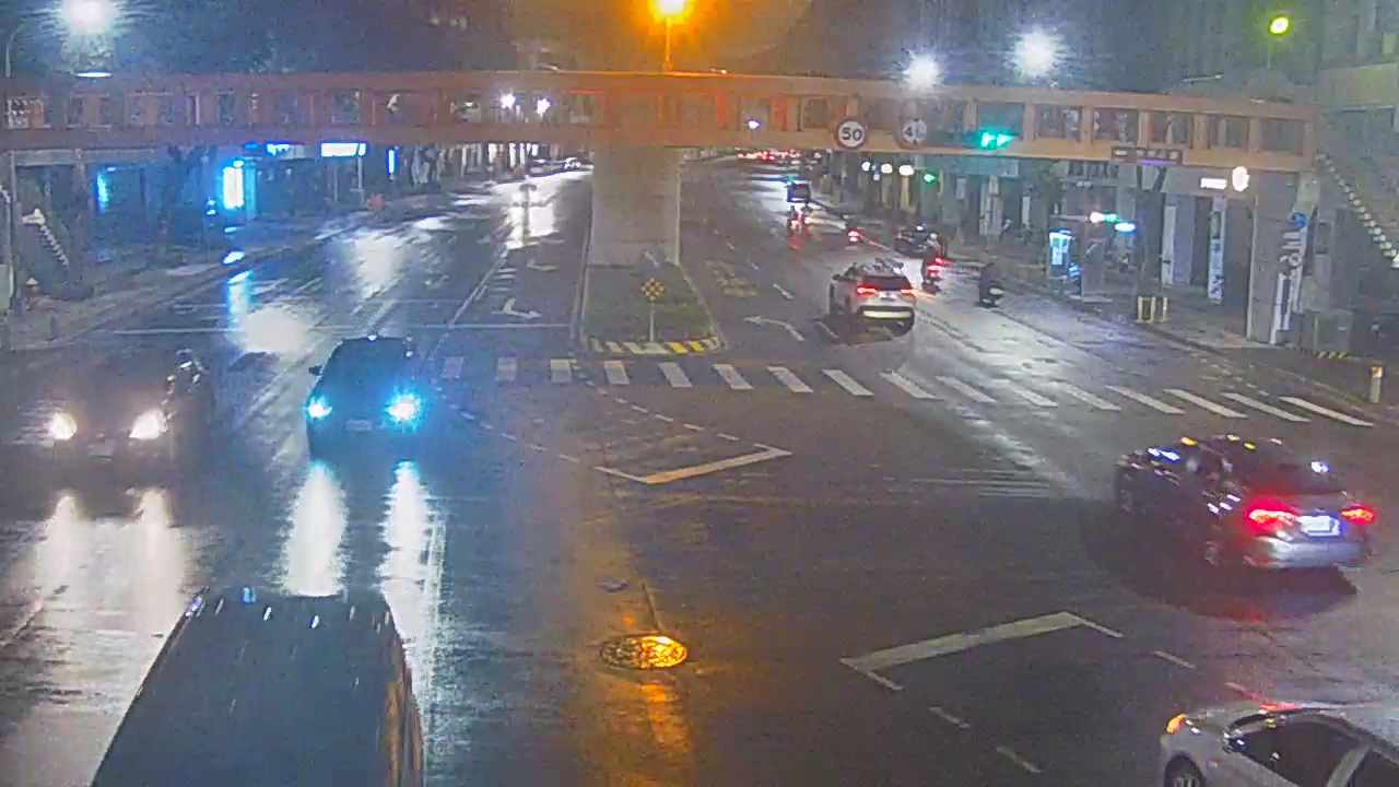 台中市道路 [07225]文心路/甘肅路(右側車流往河南路) Wenxin Rd./Gansu Rd. (Right side Traffic flow to Henan Rd.) 距離1.2公里