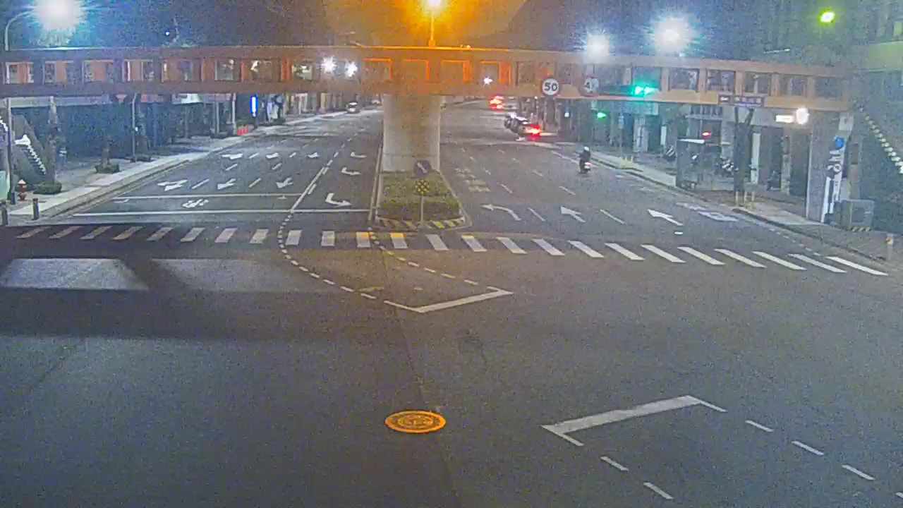 文心路/甘肅路(右側車流往河南路)