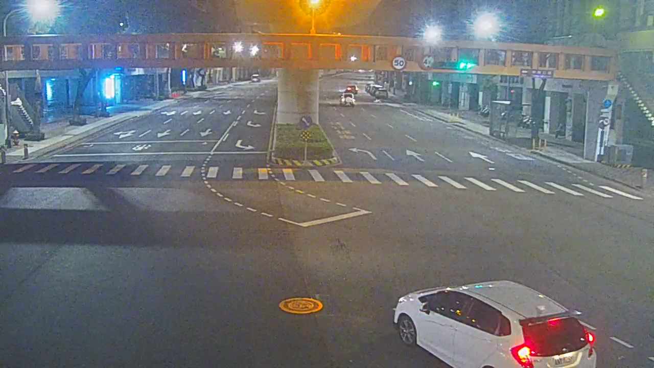 文心路/甘肅路(右側車流往河南路)