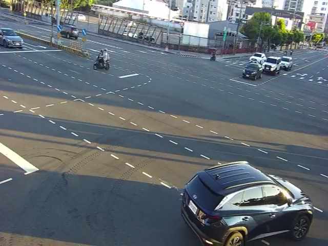 台灣大道/安和路(右側車流往朝馬路)