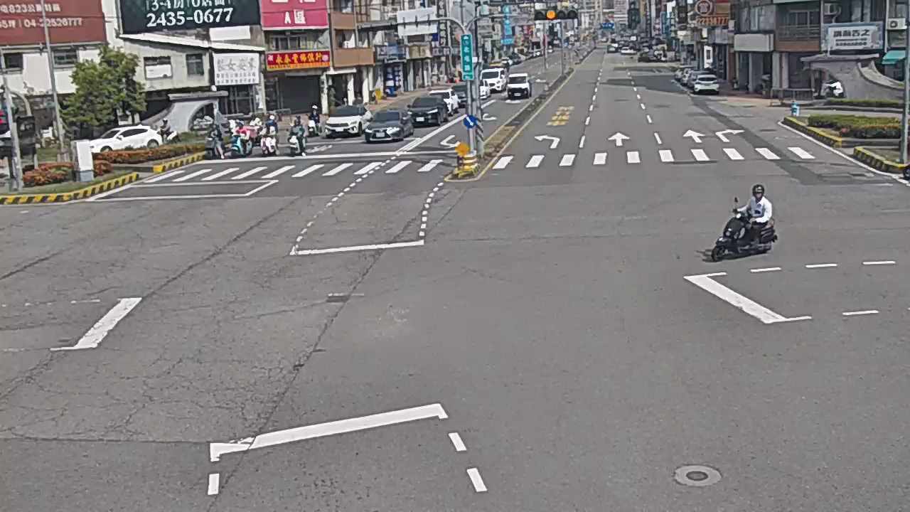 北屯路/進化北路(右側車流往文心路)