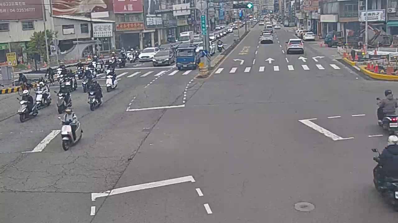 北屯路/進化北路(右側車流往文心路)