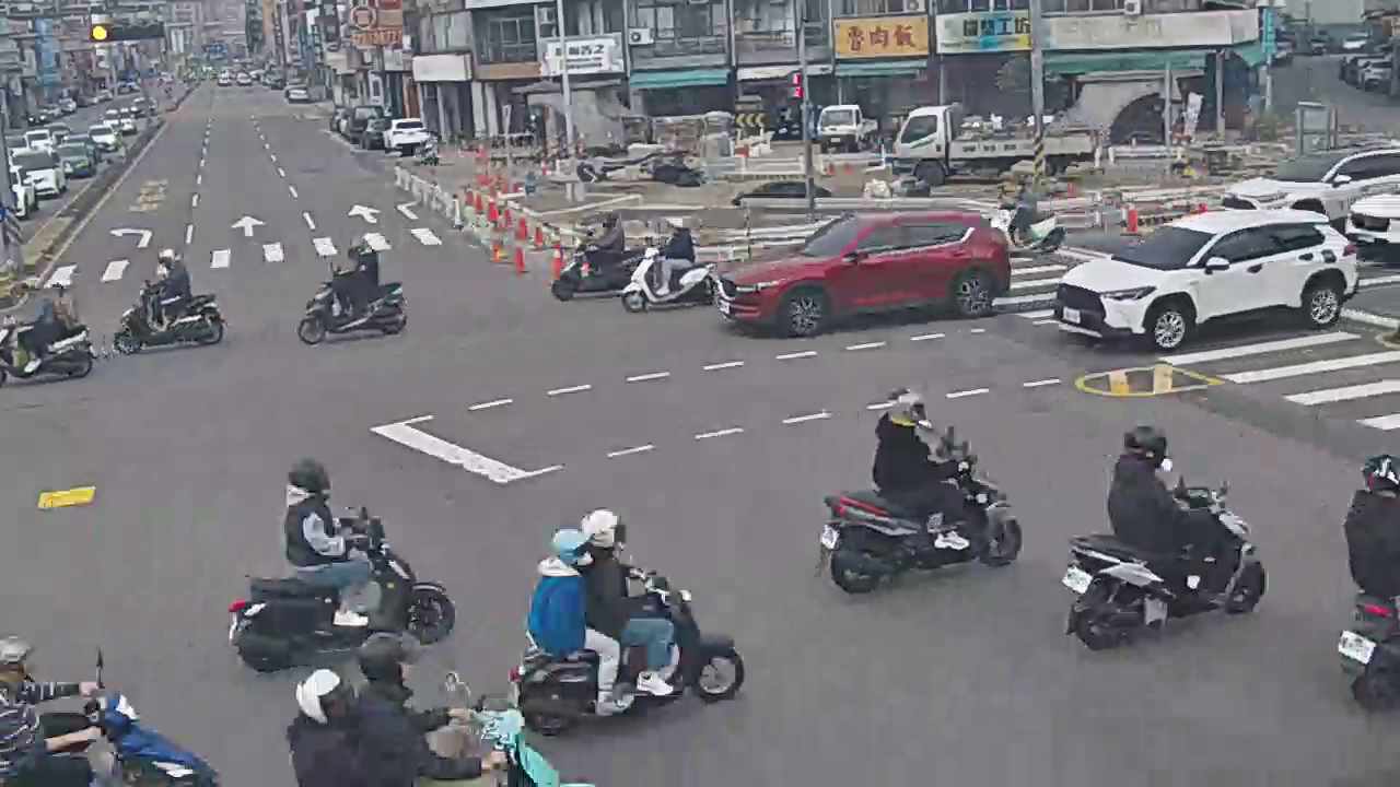 台中市北屯區北屯路/進化北路(右側車流往文心路)