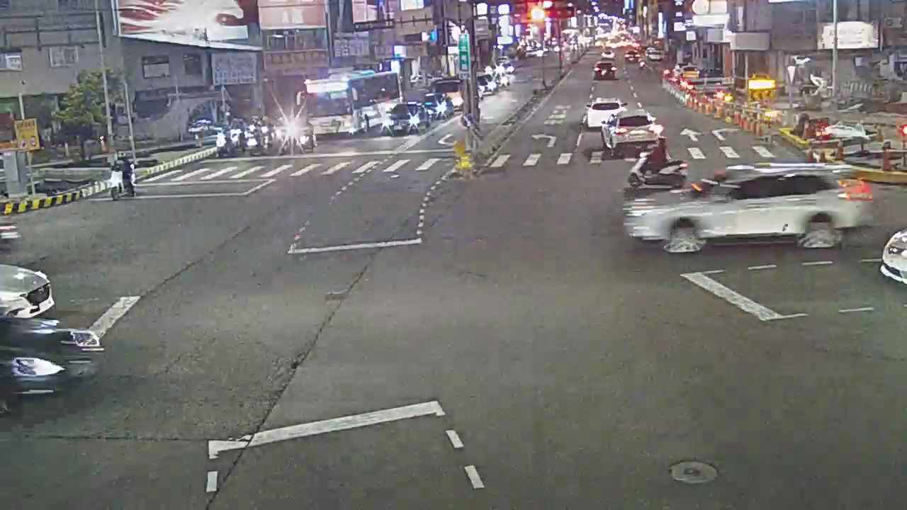 台中市北屯區北屯路/進化北路(右側車流往文心路)